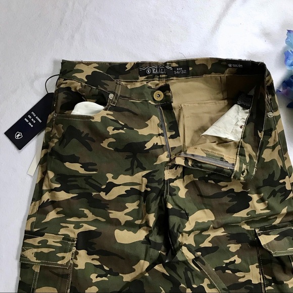 Kaalu Jeans NWT Camouflage Cargo Pants Men Waist 38 - Picture 5 of 11